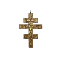 Krížik drevený gréckokatolícky, vzor 2