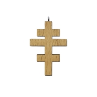 Krížik drevený gréckokatolícky, vzor 3