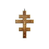 Krížik drevený gréckokatolícky, vzor 4