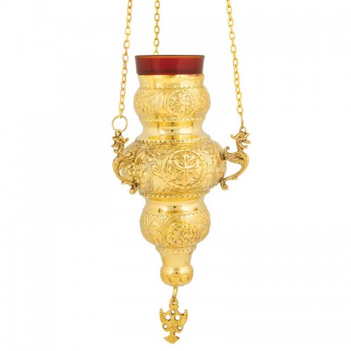 Gold-plated vigil lamp