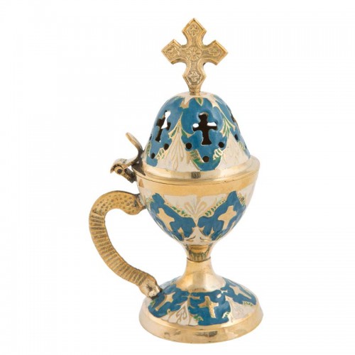 Brass multicolor censer