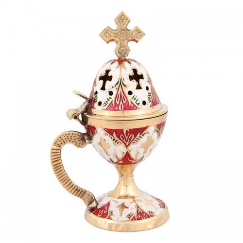 Brass multicolor censer