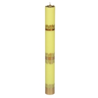 Olejová svieca 70cm ø63mm - farba včelieho vosku