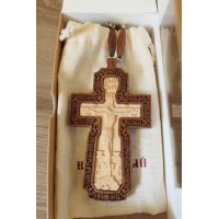 Kňazský kríž No3 (drevený-dvojfarebný)