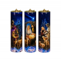 Sada olejových sviec - triptych Narodenie Pána