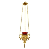 Gold plated chain lantern 13