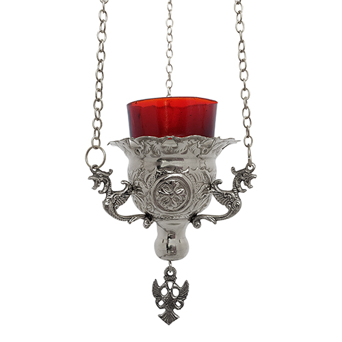 Nickel plated chain lamp 14