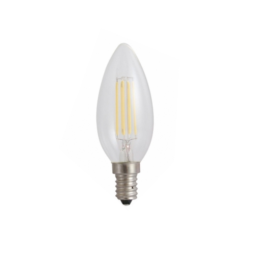 LED žiarovka E14 4W/460lm , svieca LED vlákno, neutrálna biela