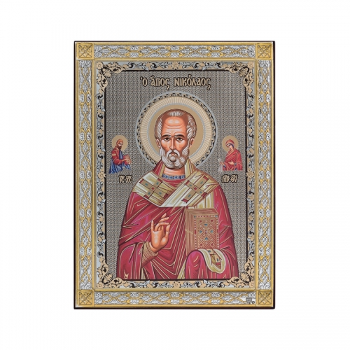 SILVER ICON “SAINT NICHOLAS”