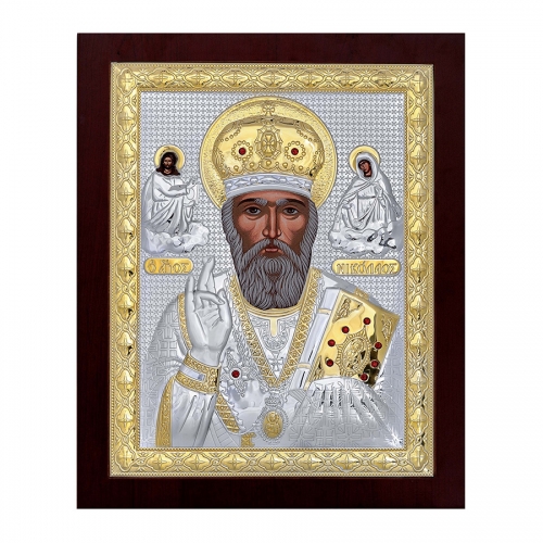 SILVER ICON “SAINT NICHOLAS”