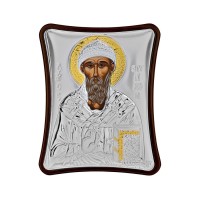 Strieborná ikona - Sv. Spiridon, vzor 2