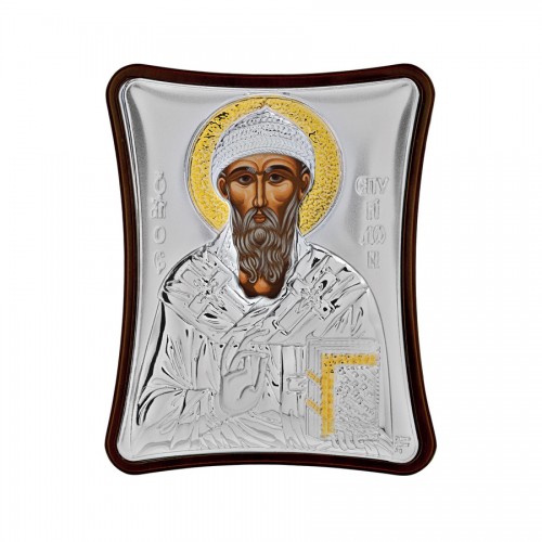 SILVER ICON “SAINT SPYRIDON”