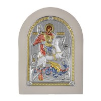 Strieborná ikona - Sv. Juraj, vzor 3