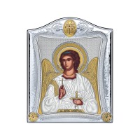 Strieborná ikona - Strážny anjel, vzor 4