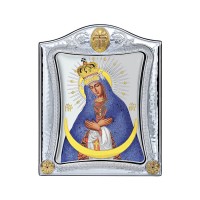 Strieborná ikona - Bohorodička Ostrobramska, vzor 2