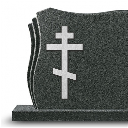 Stainless steel grave cross - model 4