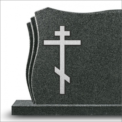 Stainless steel grave cross - model 5