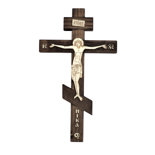 Wooden cross, model 1, orthodox