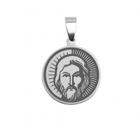 Medailónik "Ježiš", oceľový (kruh)