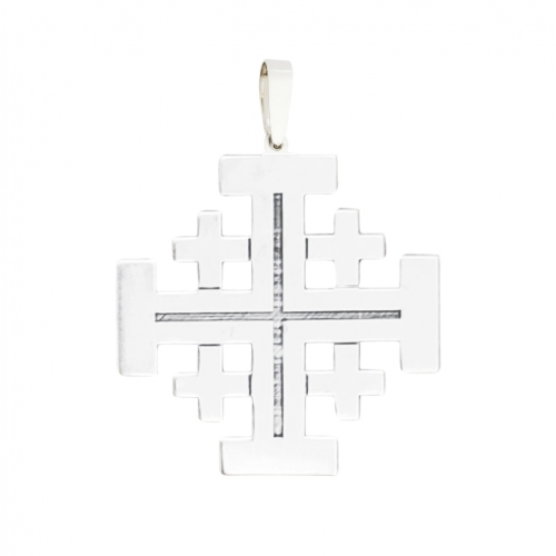 Cross of Jerusalem, silver, model 1