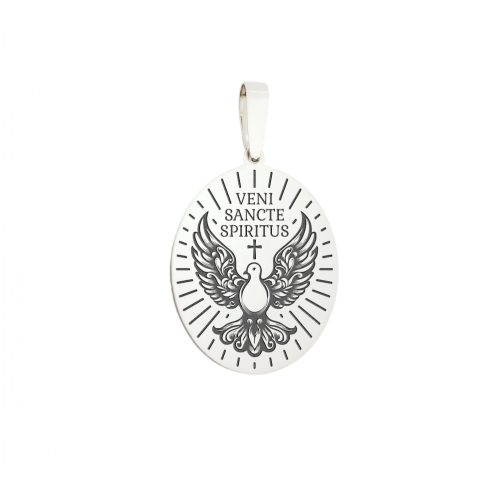 Medallion "Holy Spirit", silver (oval)