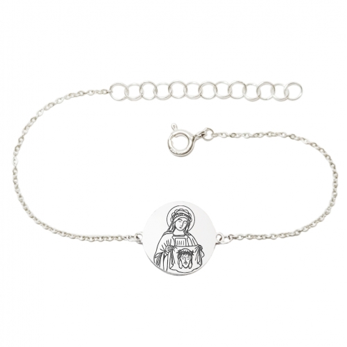 Bracelet with silver medallion "St. Veronica"