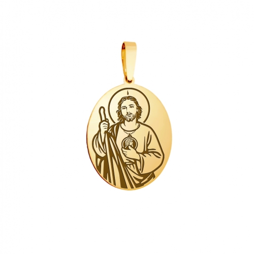 Medallion "St. Jude Thaddeus", gold (oval)