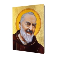 Ikona "Sv. páter Pio", pozlátená, vzor 2