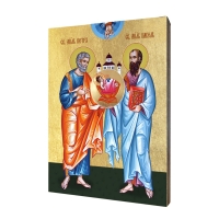 Ikona "Sv. Peter a Pavol", vzor 1, pozlátená