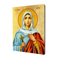 Ikona "Sv. Marta", pozlátená