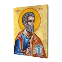 Ikona "Sv. Peter apoštol", pozlátená