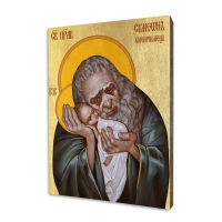 Ikona "Sv. Simeon", pozlátená