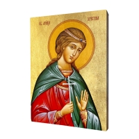 Ikona "Sv. Kristína", pozlátená