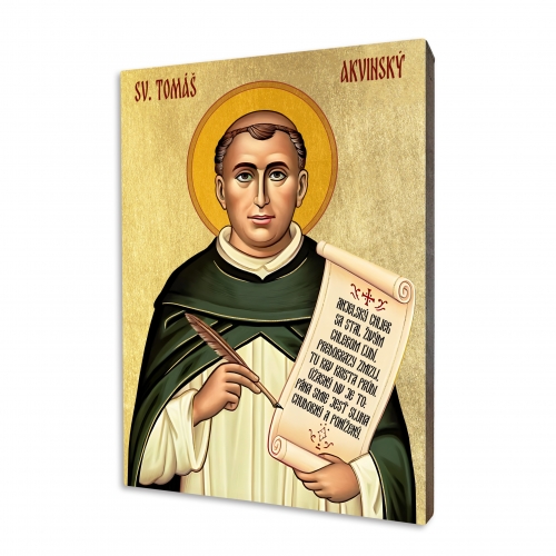 Icon "St. Thomas Aquinas", gilded