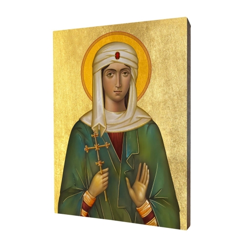 Icon "St. Olivia", gilded