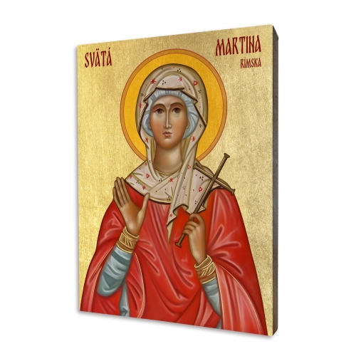 Icon "St. Martina", gilded