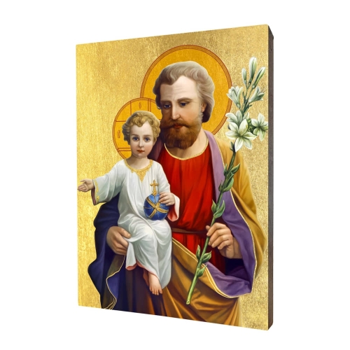 Icon "St. Joseph" gilded