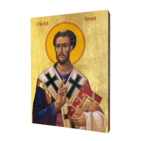 Ikona "Sv. Timotej", pozlátená