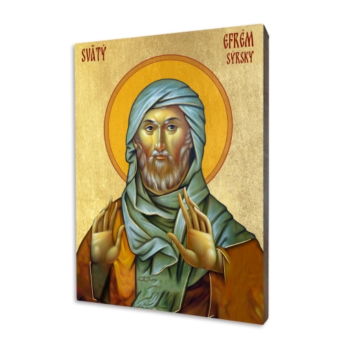 Icon "St. Ephrem of Syria", gilded