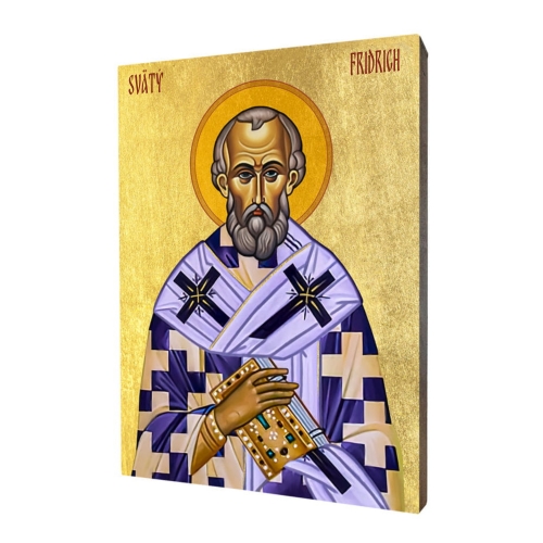 Icon "St. Fridrich", gilded