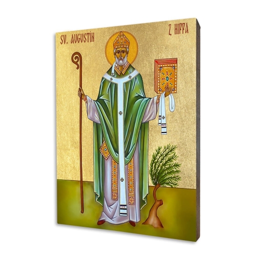 Icon "St. Augustine of Hippo", gilded