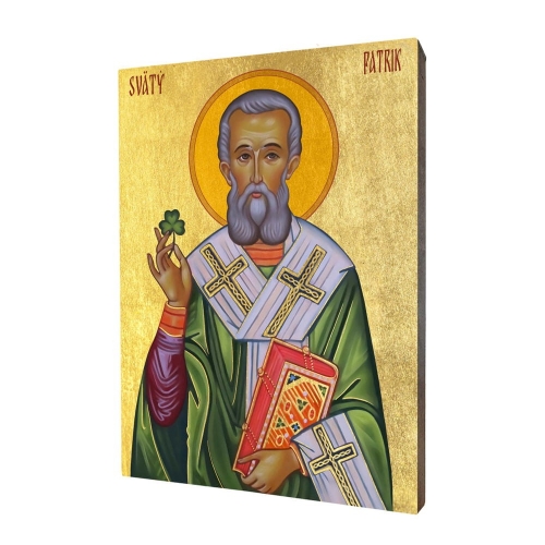 Icon "St. Patrick" gilded