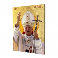 Ikona "Sv. Ján Pavol II", vzor 2, pozlátená