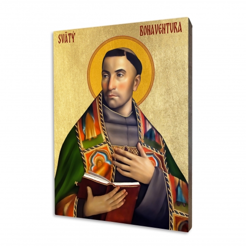 Icon "St. Bonaventura", gilded