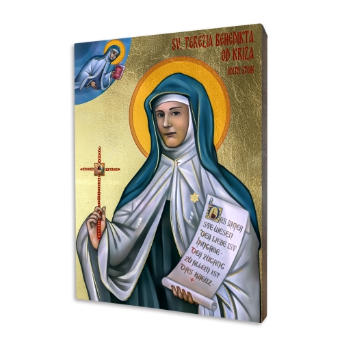 Icon "St. Teresa Benedicta of the Cross - Edith Stein", gilded