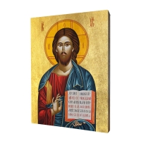Ikona "Kristus Pantokrátor", vzor 1, pozlátená