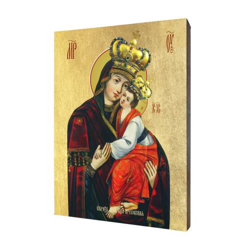 Icon "The Mother of God of Krechov (Verchrat)", gilded