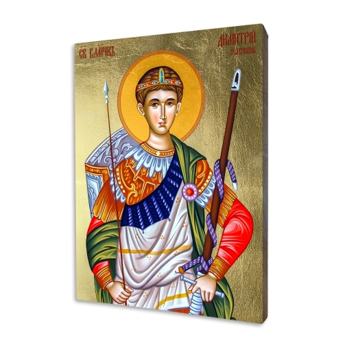 Icon "St. Demeter", model 2, gilded