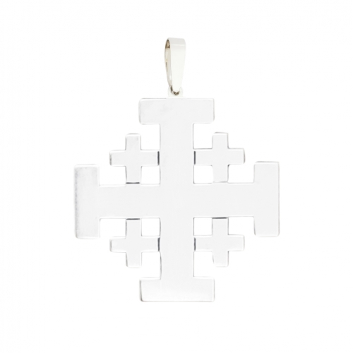 Cross of Jerusalem, silver, model 2