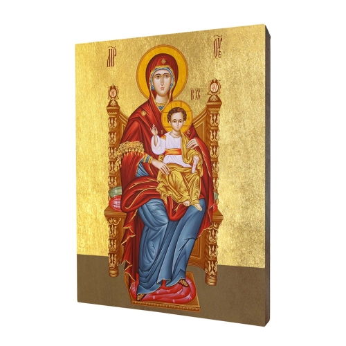 Icon "Mother of God - Queen of the World", gilded